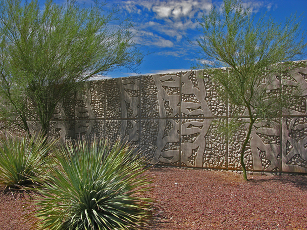 La Cholla Walls, Tucson, AZ with Natural Patina