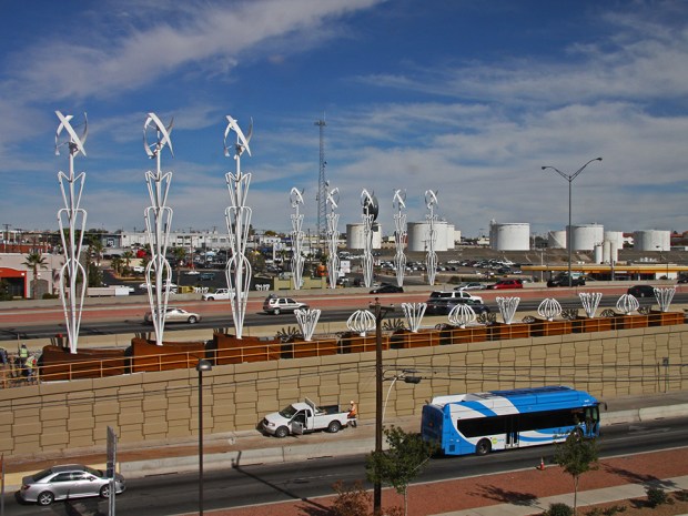 An overview of the site from the fourth floor of the Staybridge Hotel.