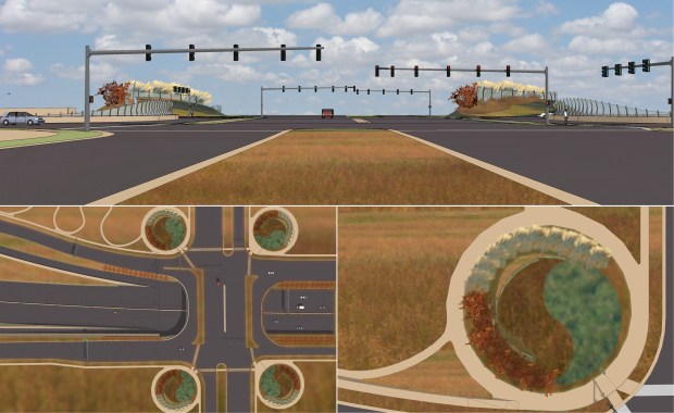 Landscape disks elevated Webb into a city gateway