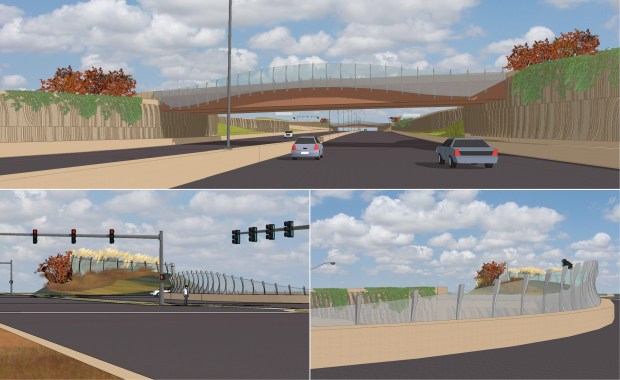 The bridges at KTA and Webb held graceful mesh screens